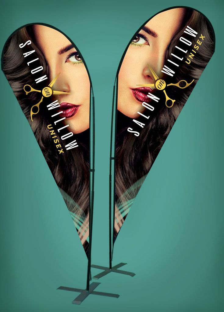 Telescopic  Tear Drop Banner Flags