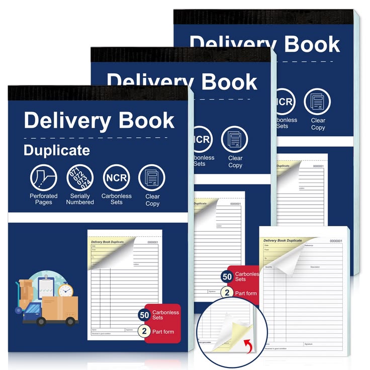 Delivery Order Books (NCR Carbonless Carbon)